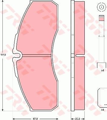 TRW GDB3385 - Set placute frana,frana disc aaoparts.ro