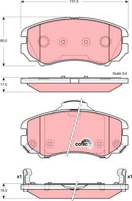 TRW GDB3386 - Set placute frana,frana disc aaoparts.ro