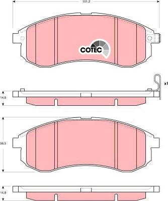 TRW GDB3380 - Set placute frana,frana disc aaoparts.ro