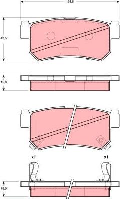 TRW GDB3382 - Set placute frana,frana disc aaoparts.ro