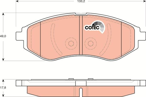 TRW GDB3330 - Set placute frana,frana disc aaoparts.ro