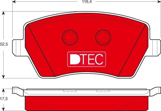 TRW GDB3332DTE - Set placute frana,frana disc aaoparts.ro