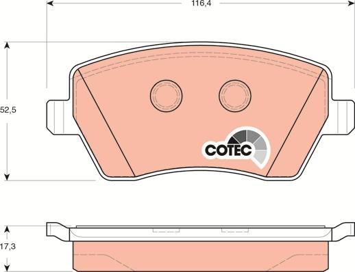 TRW GDB3332 - Set placute frana,frana disc aaoparts.ro