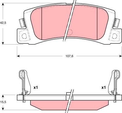 TRW GDB3329 - Set placute frana,frana disc aaoparts.ro