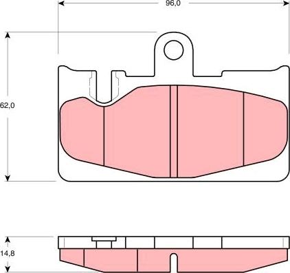 TRW GDB3323 - Set placute frana,frana disc aaoparts.ro