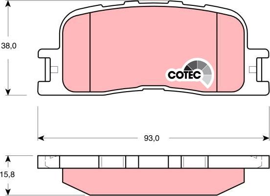 TRW GDB3374 - Set placute frana,frana disc aaoparts.ro