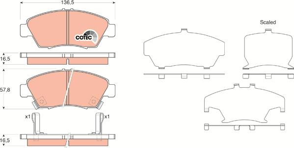 TRW GDB3375 - Set placute frana,frana disc aaoparts.ro