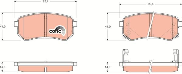 TRW GDB3370 - Set placute frana,frana disc aaoparts.ro