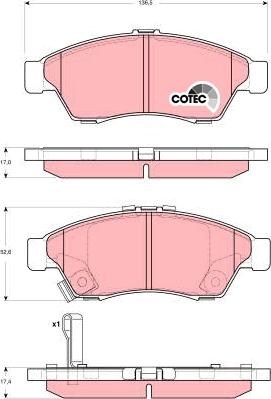 TRW GDB3290 - Set placute frana,frana disc aaoparts.ro