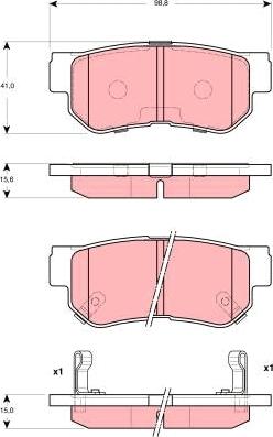 TRW GDB3298 - Set placute frana,frana disc aaoparts.ro