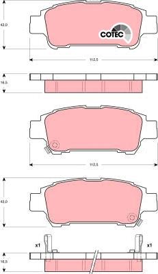 TRW GDB3249 - Set placute frana,frana disc aaoparts.ro