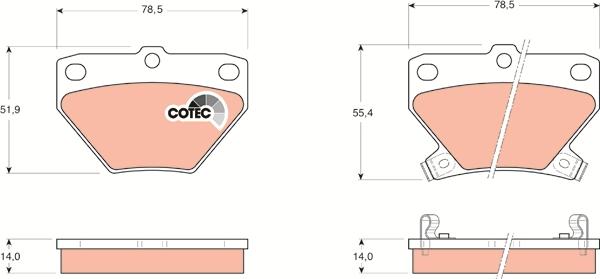 TRW GDB3243 - Set placute frana,frana disc aaoparts.ro