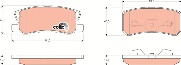 TRW GDB3247 - Set placute frana,frana disc aaoparts.ro