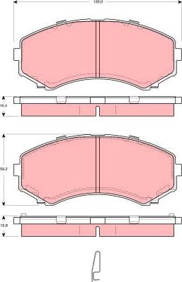 TRW GDB3254 - Set placute frana,frana disc aaoparts.ro