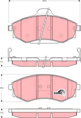 TRW GDB3256 - Set placute frana,frana disc aaoparts.ro