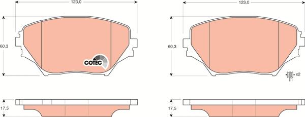 TRW GDB3251 - Set placute frana,frana disc aaoparts.ro