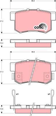 TRW GDB3269 - Set placute frana,frana disc aaoparts.ro