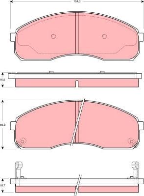 TRW GDB3261 - Set placute frana,frana disc aaoparts.ro