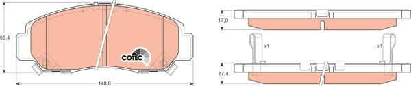 TRW GDB3268 - Set placute frana,frana disc aaoparts.ro