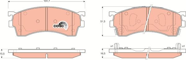 TRW GDB3209 - Set placute frana,frana disc aaoparts.ro