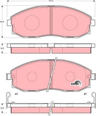 TRW GDB3201 - Set placute frana,frana disc aaoparts.ro