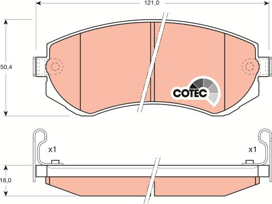 TRW GDB3208 - Set placute frana,frana disc aaoparts.ro