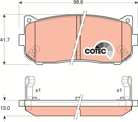 TRW GDB3203 - Set placute frana,frana disc aaoparts.ro