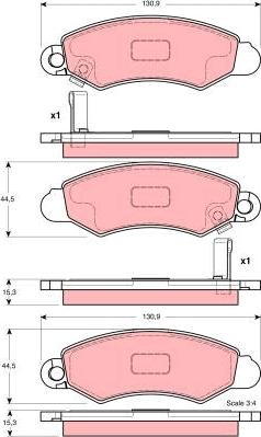 TRW GDB3215 - Set placute frana,frana disc aaoparts.ro