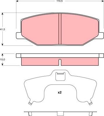 TRW GDB3210 - Set placute frana,frana disc aaoparts.ro