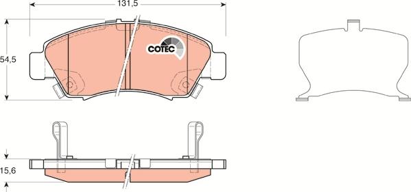 TRW GDB3212 - Set placute frana,frana disc aaoparts.ro