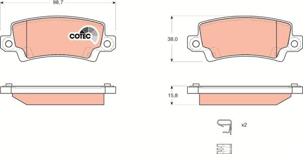 TRW GDB3289 - Set placute frana,frana disc aaoparts.ro