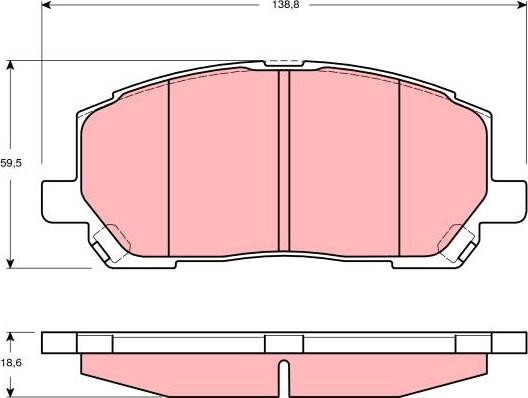 TRW GDB3286 - Set placute frana,frana disc aaoparts.ro