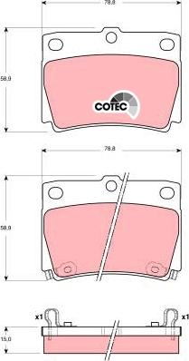 TRW GDB3239 - Set placute frana,frana disc aaoparts.ro