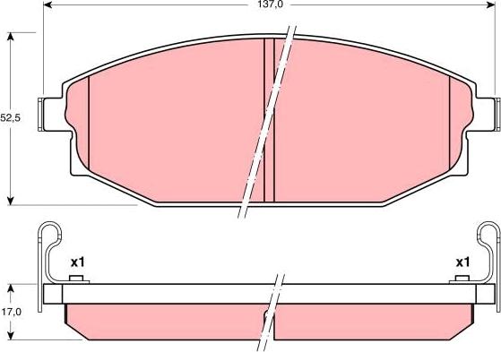 TRW GDB3232 - Set placute frana,frana disc aaoparts.ro