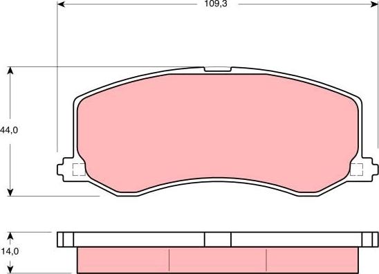 TRW GDB3237 - Set placute frana,frana disc aaoparts.ro