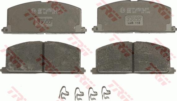 TRW GDB323AT - Set placute frana,frana disc aaoparts.ro