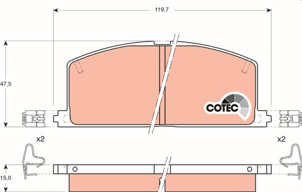 TRW GDB323 - Set placute frana,frana disc aaoparts.ro