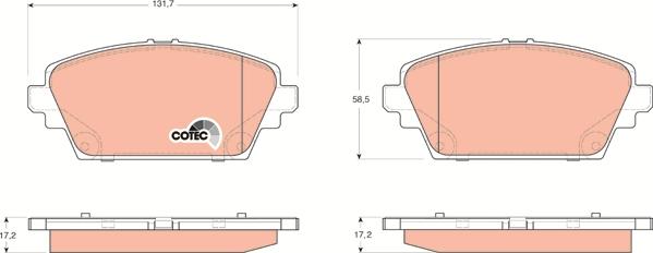 TRW GDB3227 - Set placute frana,frana disc aaoparts.ro