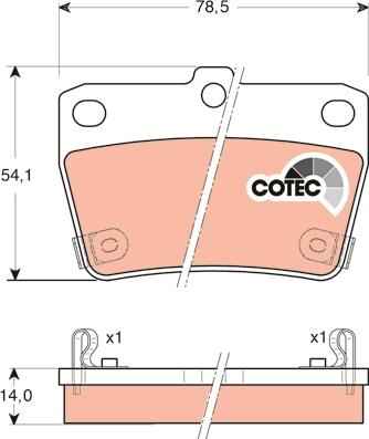 TRW GDB3279 - Set placute frana,frana disc aaoparts.ro