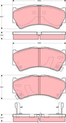 TRW GDB3275 - Set placute frana,frana disc aaoparts.ro