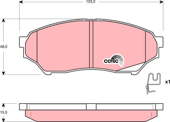 TRW GDB3270 - Set placute frana,frana disc aaoparts.ro