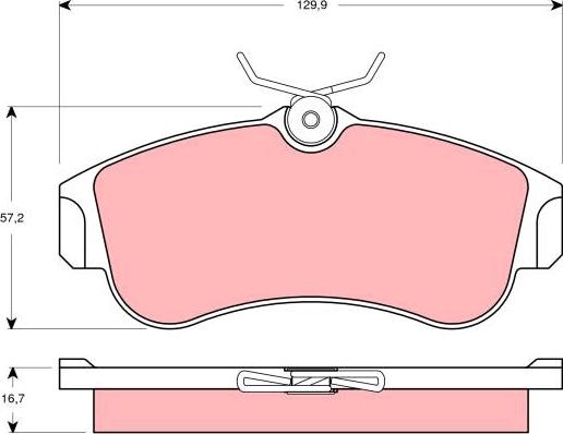 TRW GDB3271 - Set placute frana,frana disc aaoparts.ro