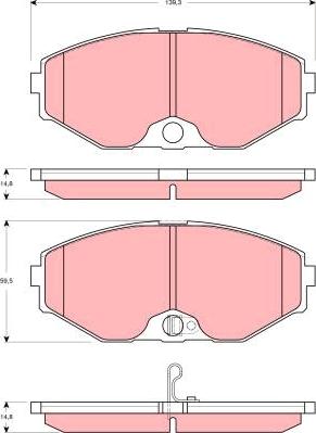 TRW GDB3273 - Set placute frana,frana disc aaoparts.ro