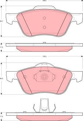 TRW GDB3272 - Set placute frana,frana disc aaoparts.ro