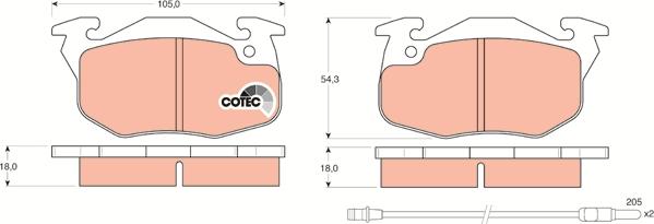 TRW GDB327 - Set placute frana,frana disc aaoparts.ro