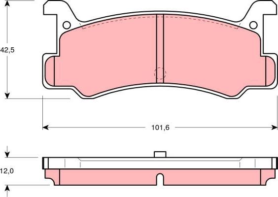 TRW GDB375 - Set placute frana,frana disc aaoparts.ro