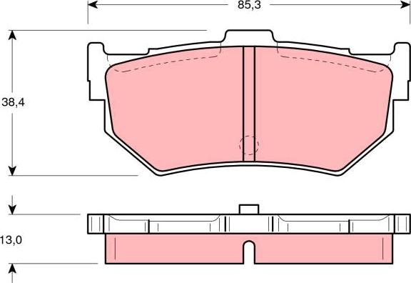 TRW GDB372 - Set placute frana,frana disc aaoparts.ro