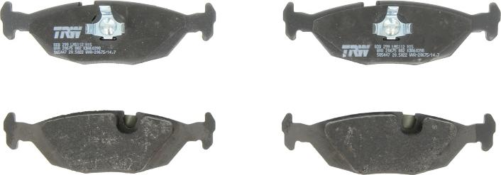 TRW GDB299 - Set placute frana,frana disc aaoparts.ro