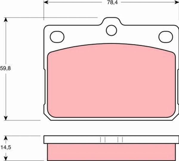 TRW GDB295 - Set placute frana,frana disc aaoparts.ro