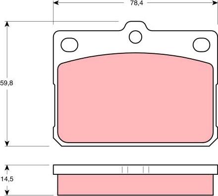 TRW GDB295 - Set placute frana,frana disc aaoparts.ro